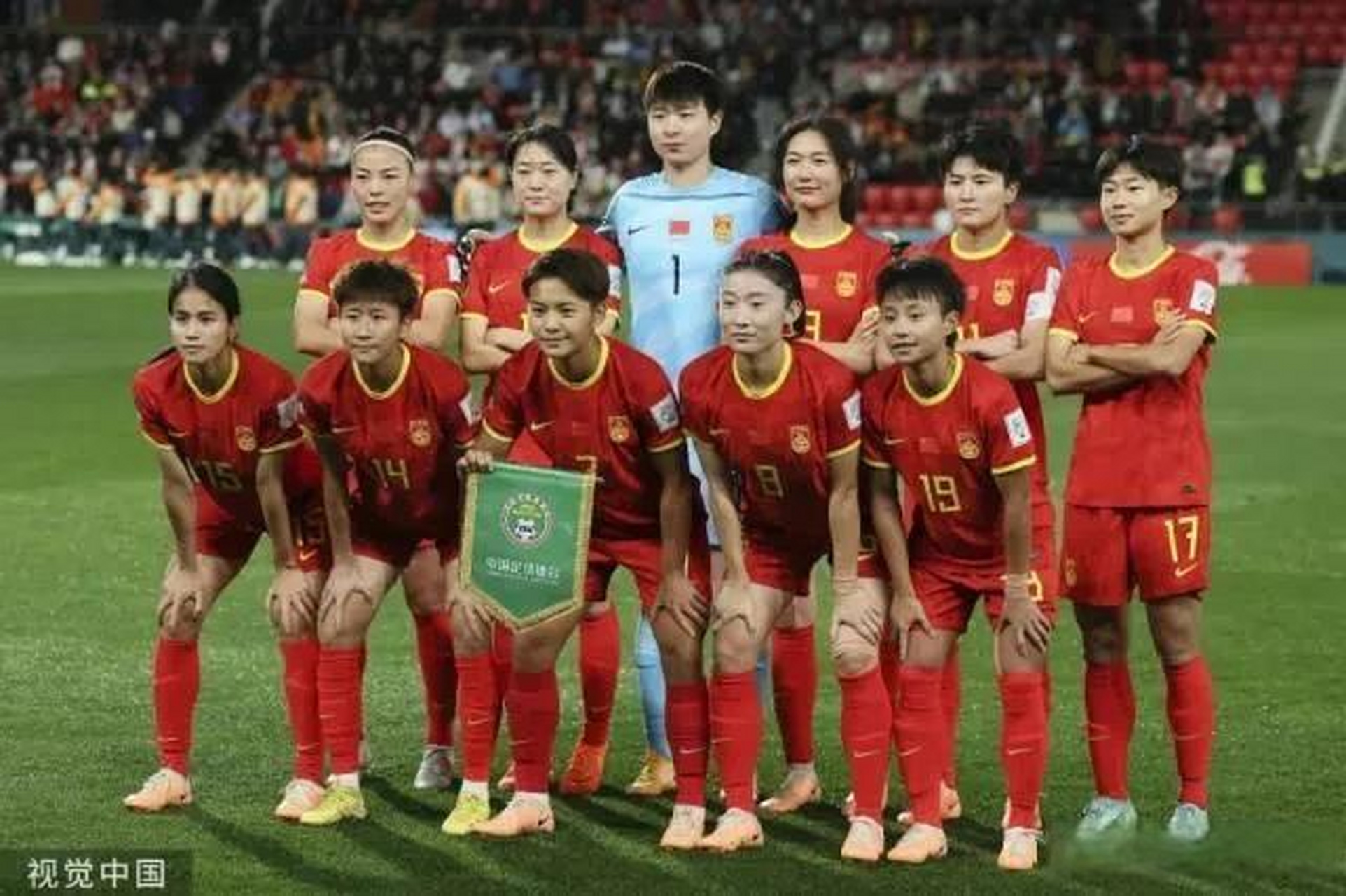 中国女足队员在国际赛